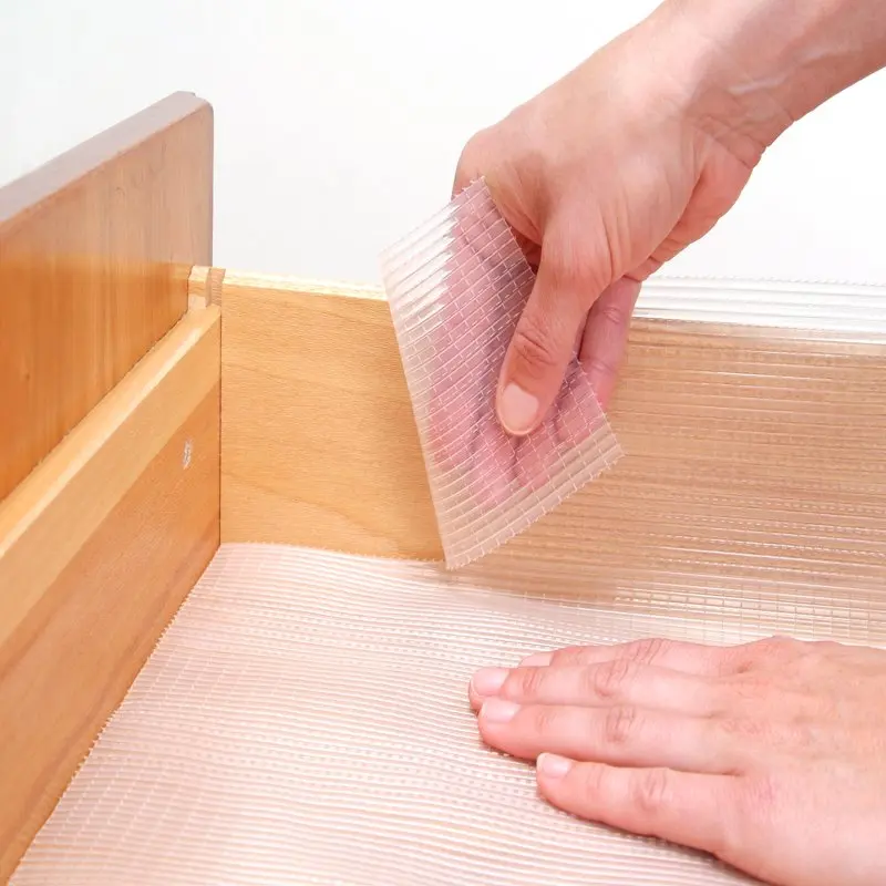 

Zip-N-Fit Non-Adhesive Shelf & Drawer Liner, Clear, 18" x 4'