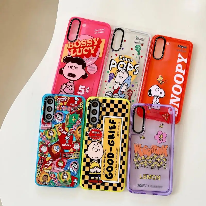 Купи Snoopy Case Kawaii Charlie Cartoon Creativity Is Applicable To Samsung Mobile Phone Case S21 S21+ S21Uitra S22 S22+ S22Uit за 114 рублей в магазине AliExpress