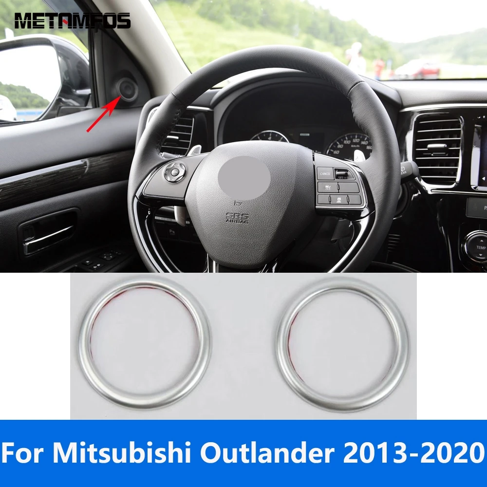 Для Mitsubishi Outlander 2013-2018 2019 2020 матовое окно A Pillar стерео аудио динамик кольцо Крышка
