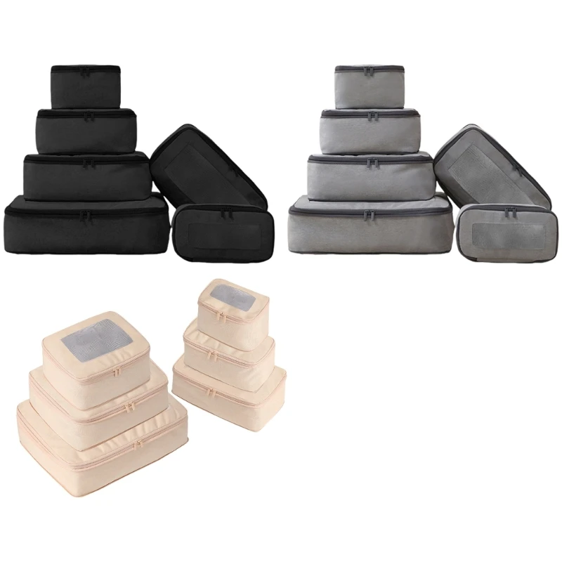 Компактные органайзеры для одежды из 6 шт. чемодана дорожного упаковочного