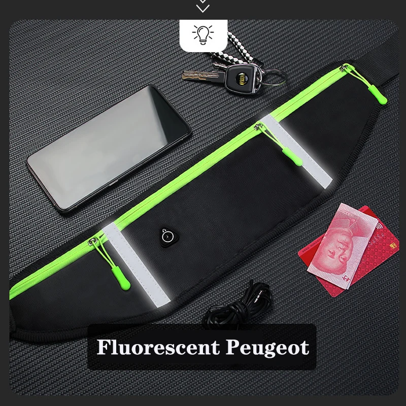 Mobile phone bag, waist bag, running sports, men and women's versatile, invisible, large-capacity, multi-functional waterproof