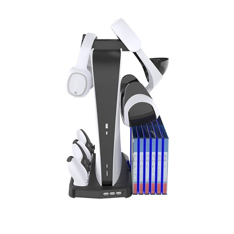 

P9YE Dual Controller Vertical Charging Stand with Cooling Fan for