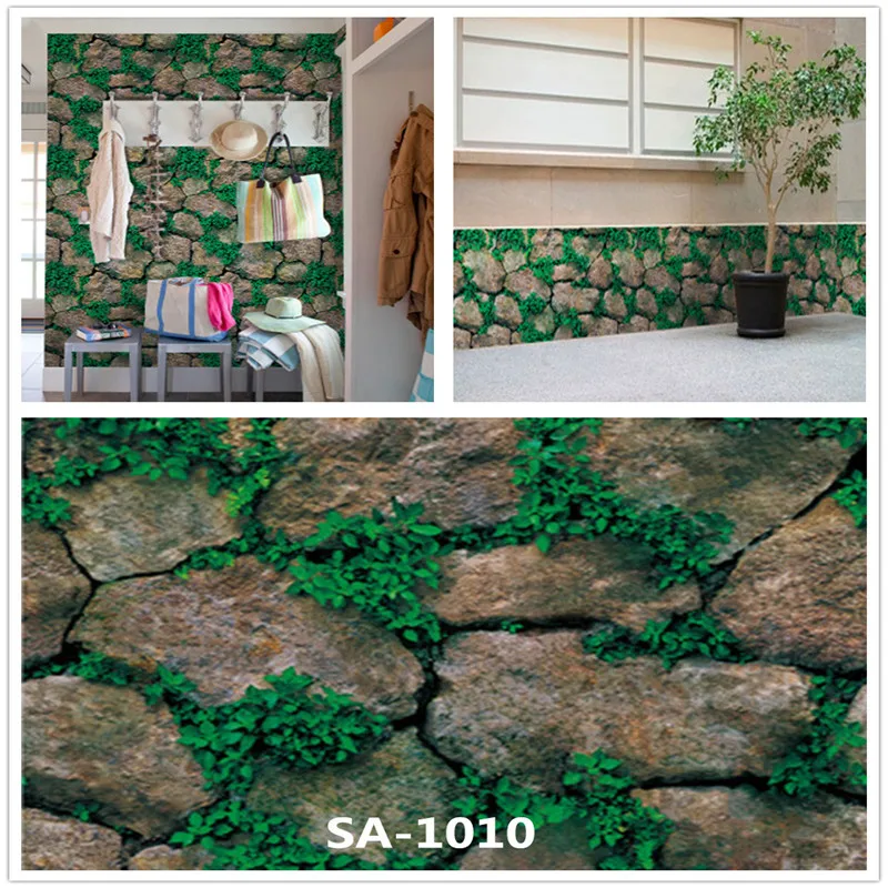 

10M 3D Masonry Self-adhesive Wallpaper PVC Retro Wall Stickers DIY Children's Room Living Room Bedroom Home Decoration Wallpaper