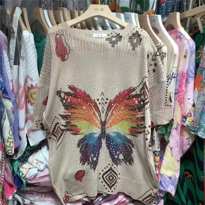 

Женское платье с коротким рукавом и рисунком, летняя новая Повседневная футболка средней длины с плотной вышивкой и капюшоном