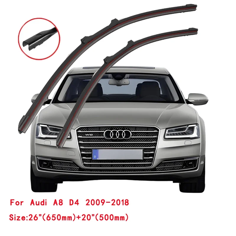 Фото Для Audi A8 S8 D4 4H Sedan TSFI 2009-2019 Двойные резиновые щетки стеклоочистителя №2