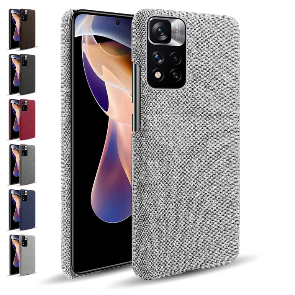

Redmi Note 11 Pro Case Luxury Febric Antiskid Phone Cover For Redmi Note 11 Pro 10S 10 10T 9 9T Mi 11 Lite 5G Funda Coque Capa