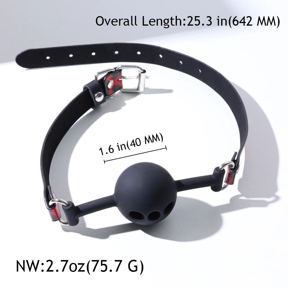 Съемная силиконовая шариковая Заглушка с 3 дыхательными отверстиями для игр SM