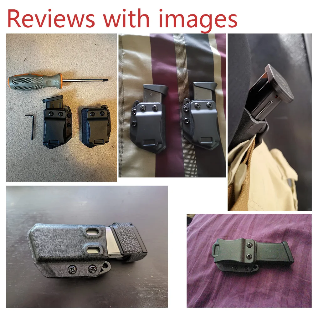 IWB OWB 9 мм .40 универсальный зажим для ремня одинарный двойной стек подсумок