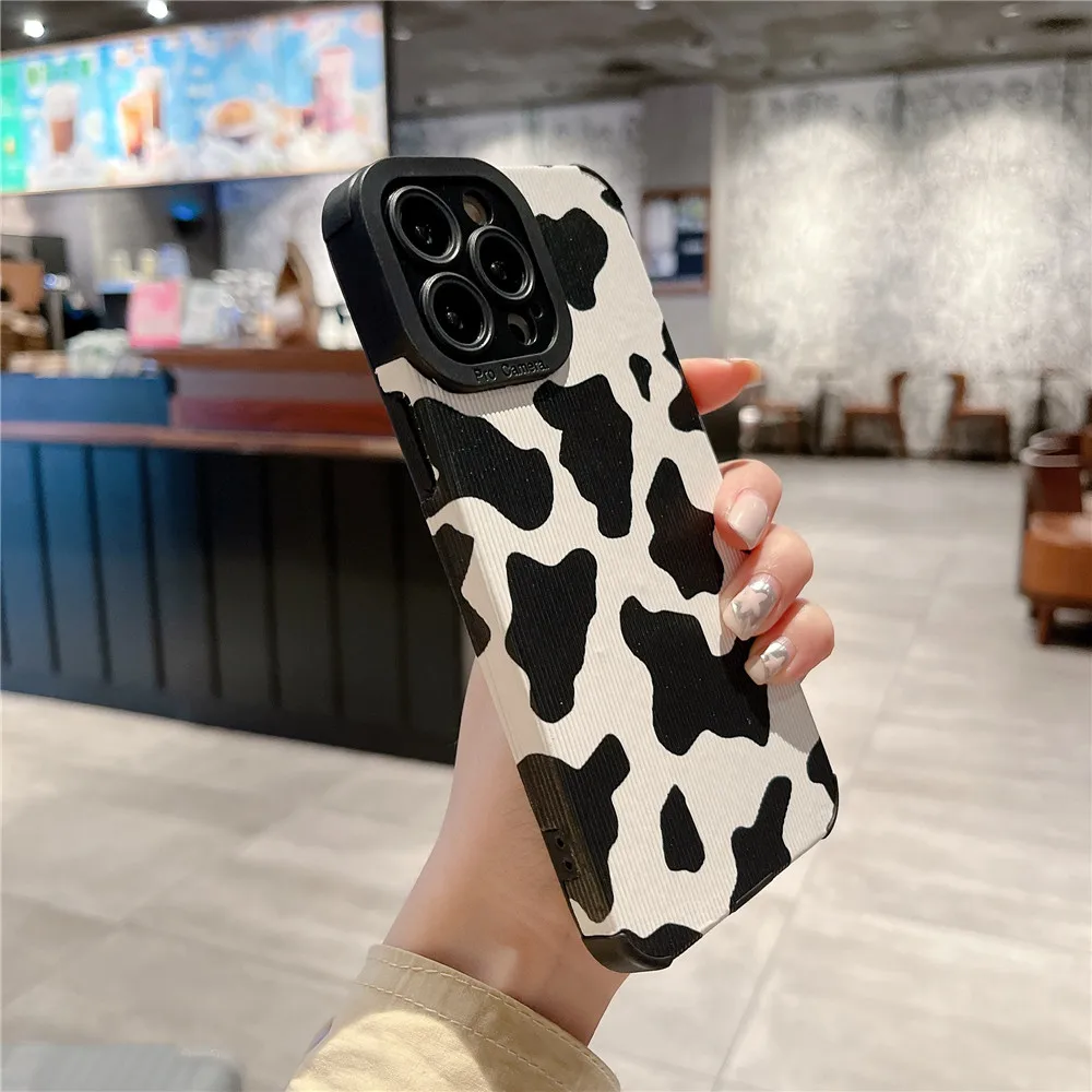 

Lovebay Luxury Cow Stripe Pattern Phone Case For IPhone14 7 8 Plus X XR XS Max 11 12 13 14 Pro Max Soft Silicon Back Cover Coque