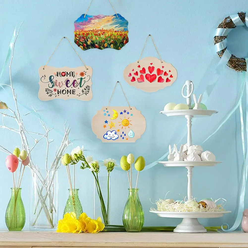 

1 компл. Удобный подвесной знак против трещин украшение небьющаяся прочная конструкция подвесная доска