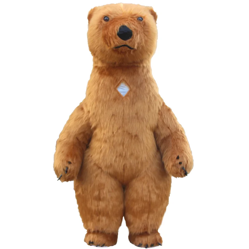 Гигантский надувной костюм талисмана белого медведя 2 м/2 6 м/3 м для взрослых