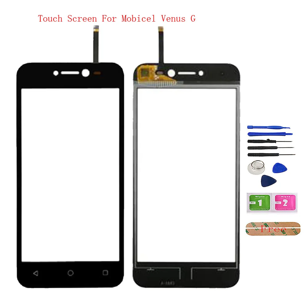 

Сенсорное стекло 5,0 дюйма для Mobicel Venus G, сенсорный экран, стекло, дигитайзер, панель, переднее стекло, объектив, датчик, мобильные инструменты