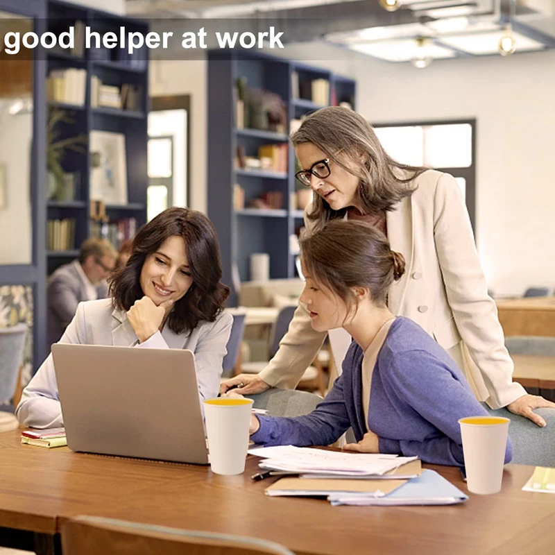 16 унций 100 упаковок бумажных стаканчиков кофейных для горячей воды быстрое