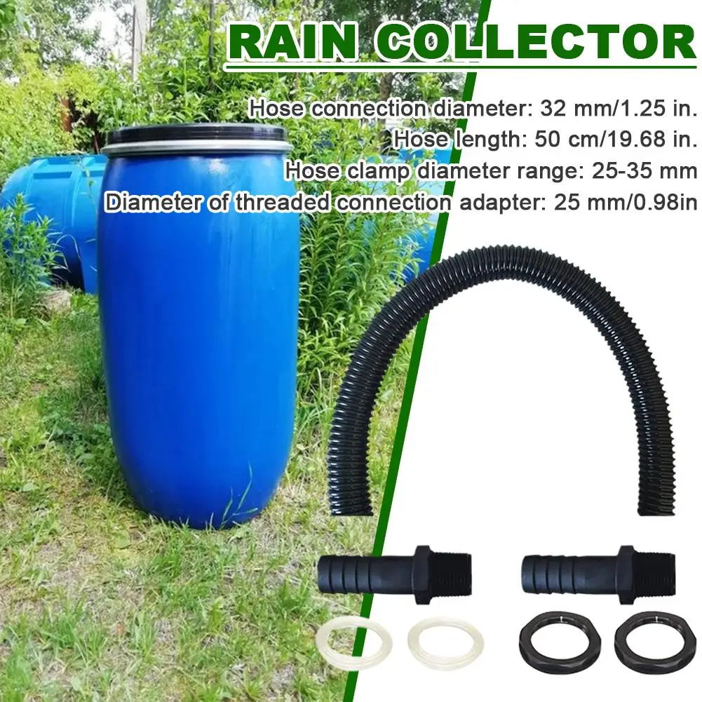 Отводитель дождевой бочки дождя для коллектора воды на крыше Сбор Резиновый
