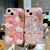 sanrio hello kitty my melody phone case for iphone 11 12 13 pro max x xs xr 7 8 plus se 2020 shockproof cover