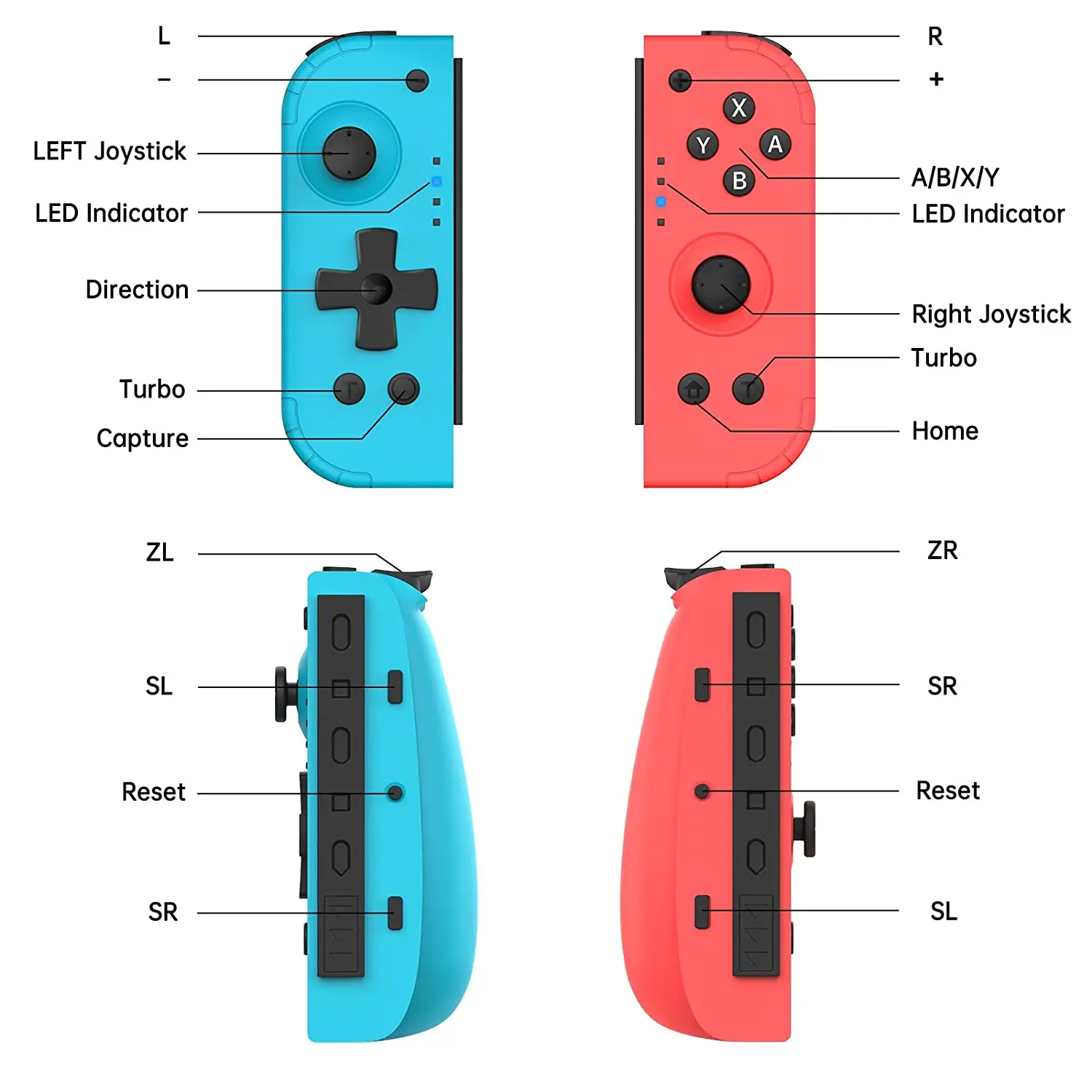 Игровой коммутатор беспроводной контроллер Mando Switch Bluetooth геймпад для Nintendo NS ручка