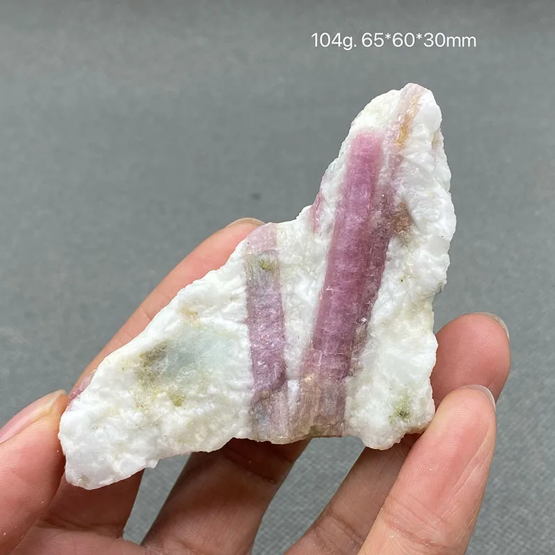 100% натуральный розовый турмалин грубый целебный кристаллический образец