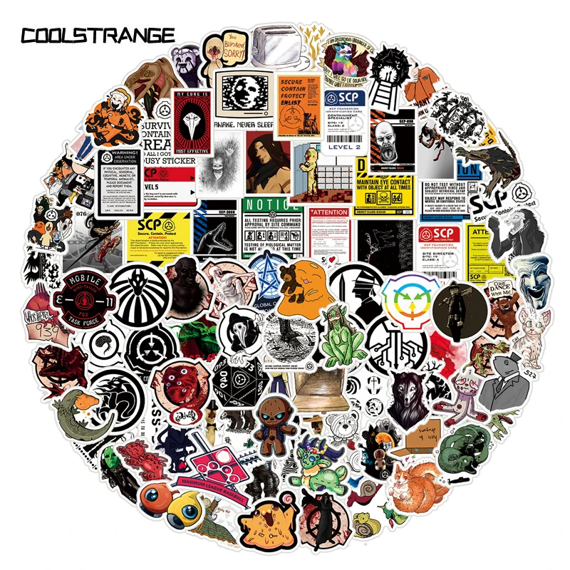 

10/30/50PCS Funny Scp Foundation Sci-fi Creature Hybrid Cartoon Stickers For Skateboard Gift Bicycle Computer Notebook Decal