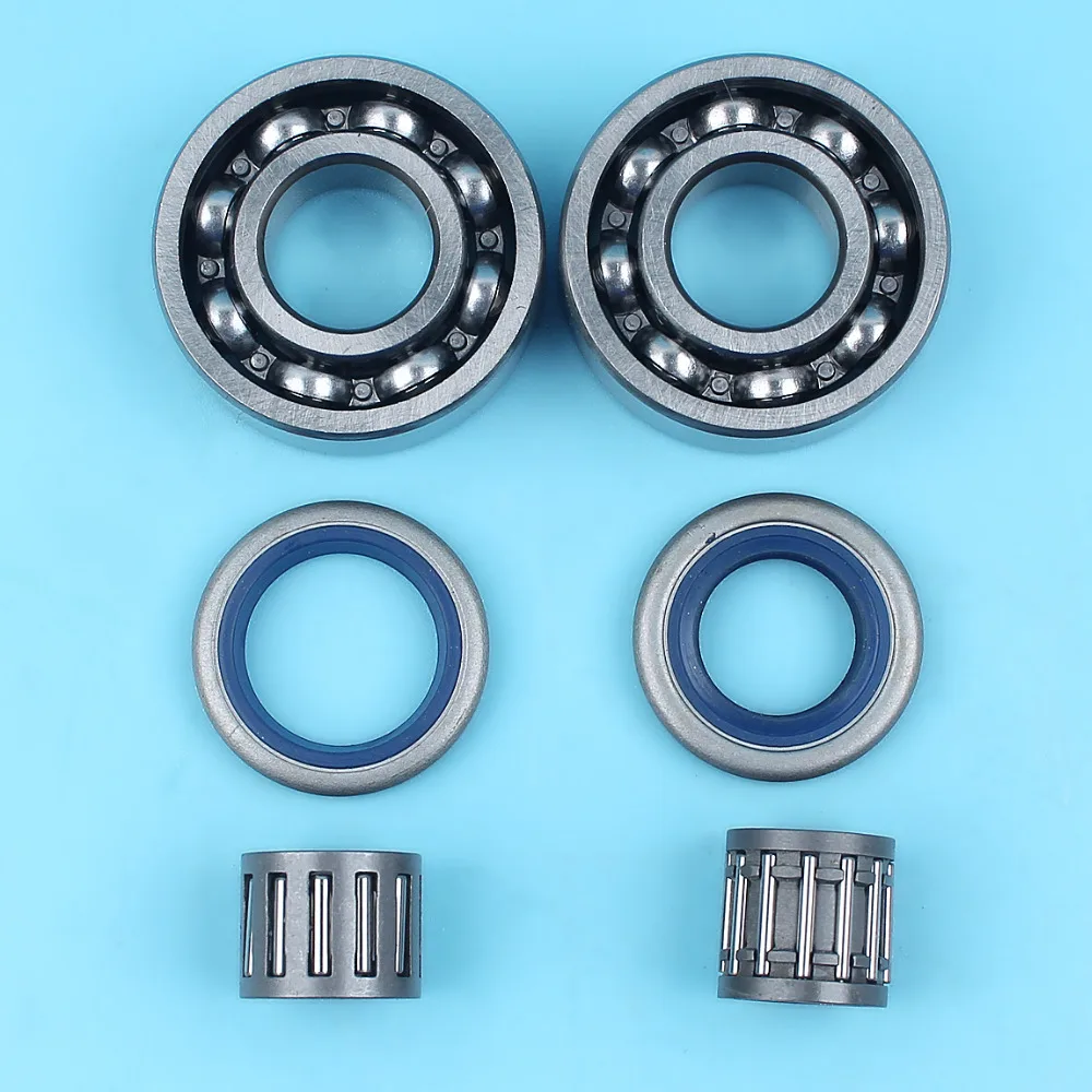 

2 X Crankshaft Bearings Oil Seals For Husqvarna 362 365 371 372 372XP Chainsaw w/ Clutch & Piston Needle Bearing Cage
