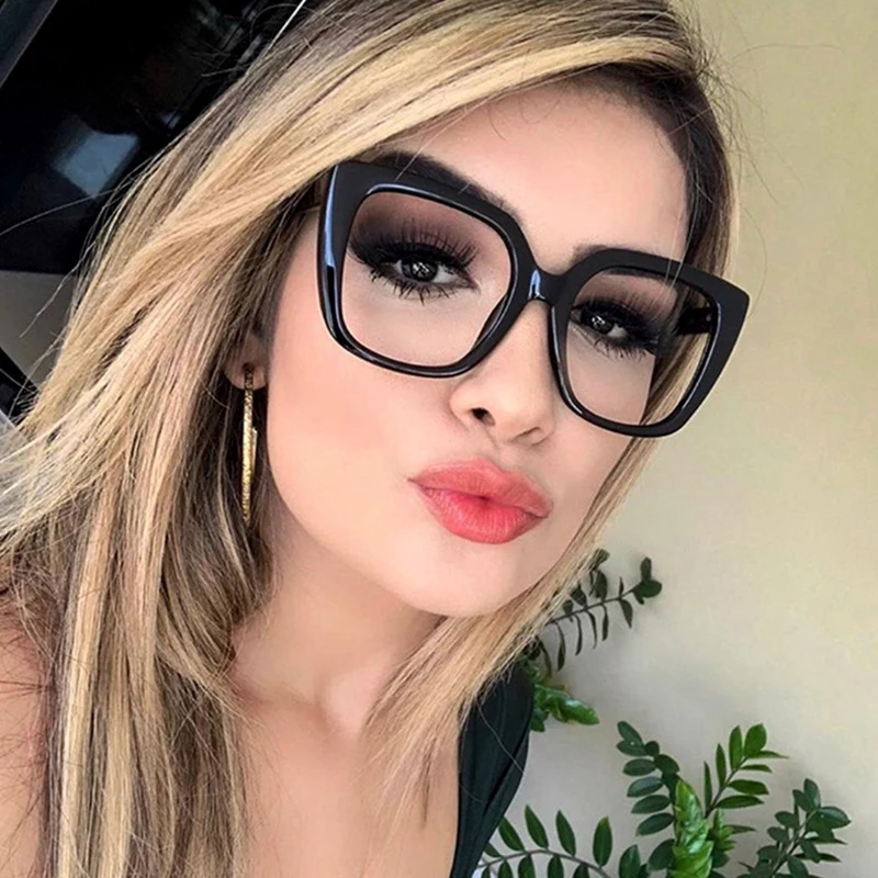 

Vintage Square Blue Light Ray Women Eyeglasses Anti Blue Oversized Men's Glasses Frame for Computer Gafas Do Sol Oculos 2022