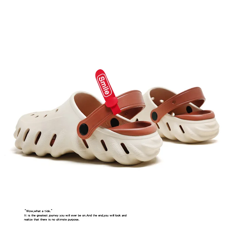

MHYTY Summer couple EVA Croc personality outside wearing women's sandals casual fashion beach shoes men