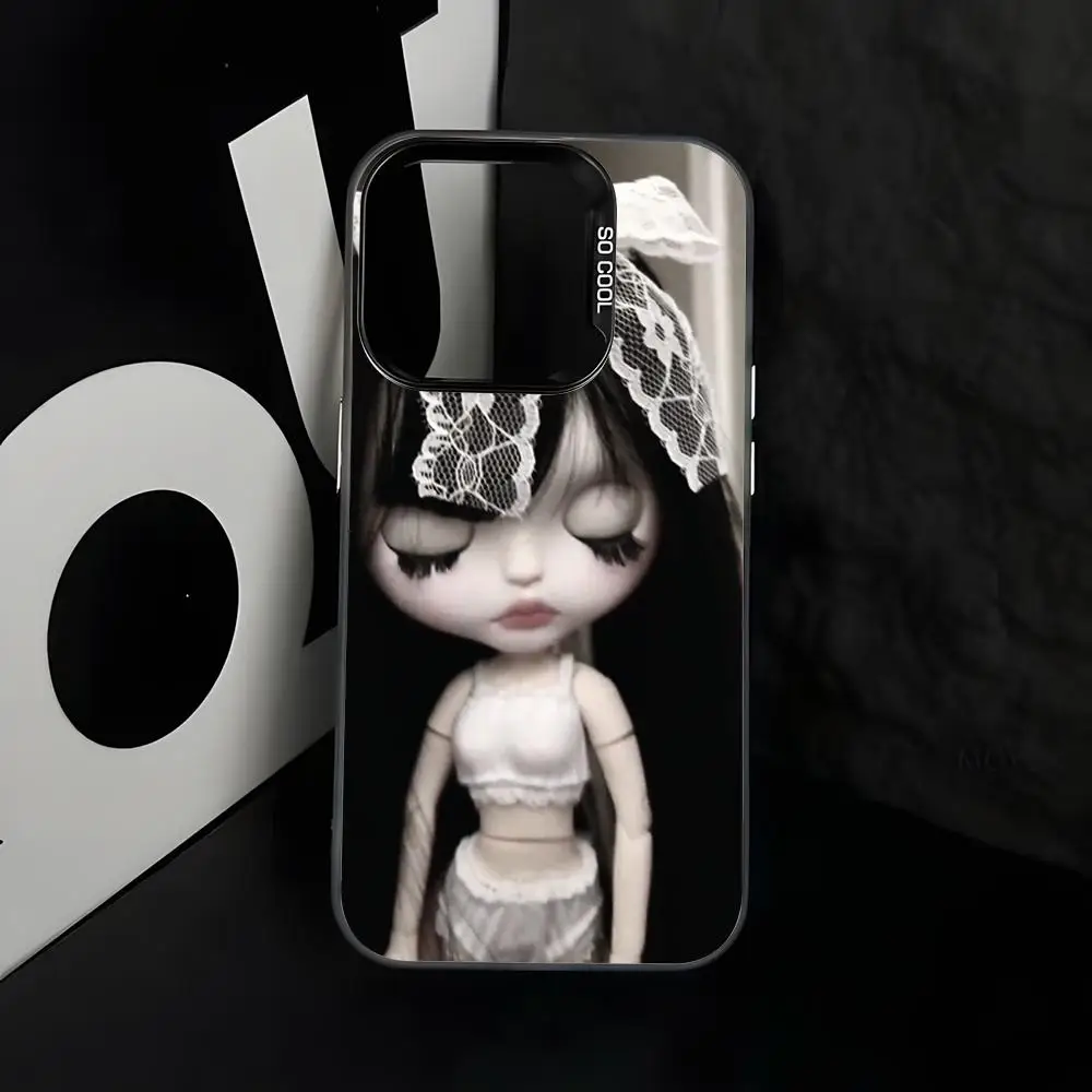 Фото Модный чехол для телефона Hot Cute Bl-ytheS в стиле куклы, серебристый, для iPhone 17, 16, 15, 14, 13, 12, 11 Pro Max Plus №2