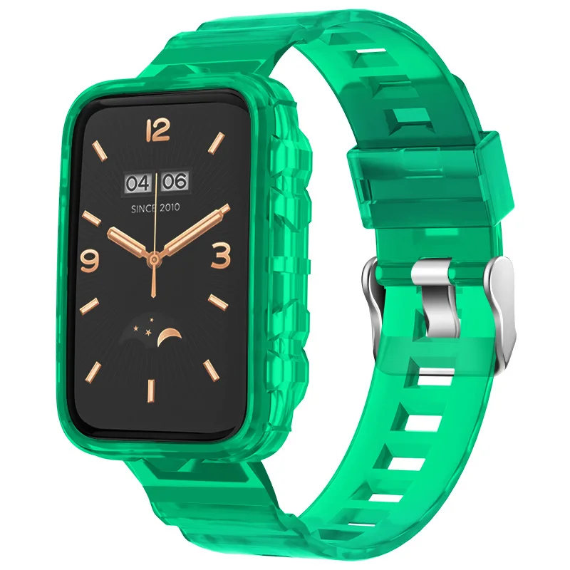 Transparent Watchband For Xiaomi Band 7 Pro Sport Bracelet with Protector Case Correa Wristband For Mi band 7 pro accessories