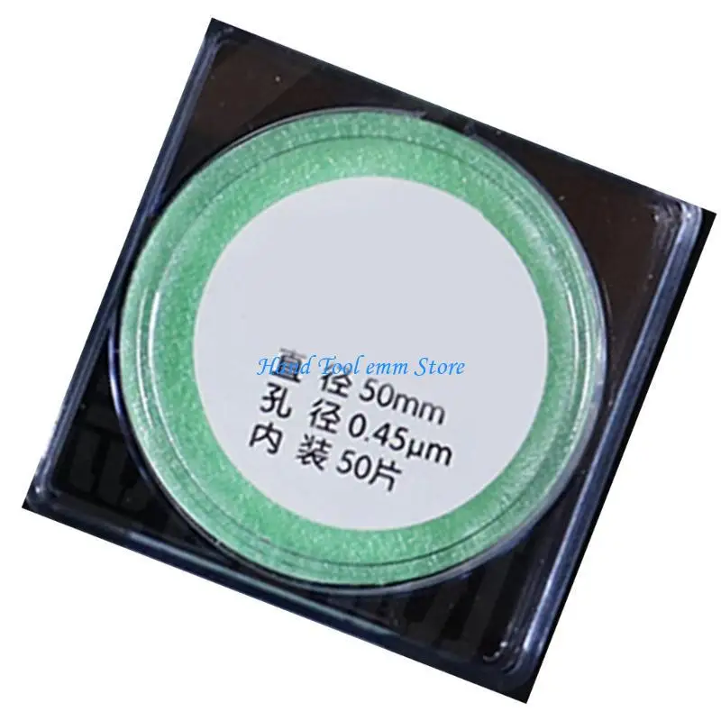Фото H37F 50pcs Микропористый фильтр 0,22/0,45 мм. Микропористые мембраны 50 мм. №4
