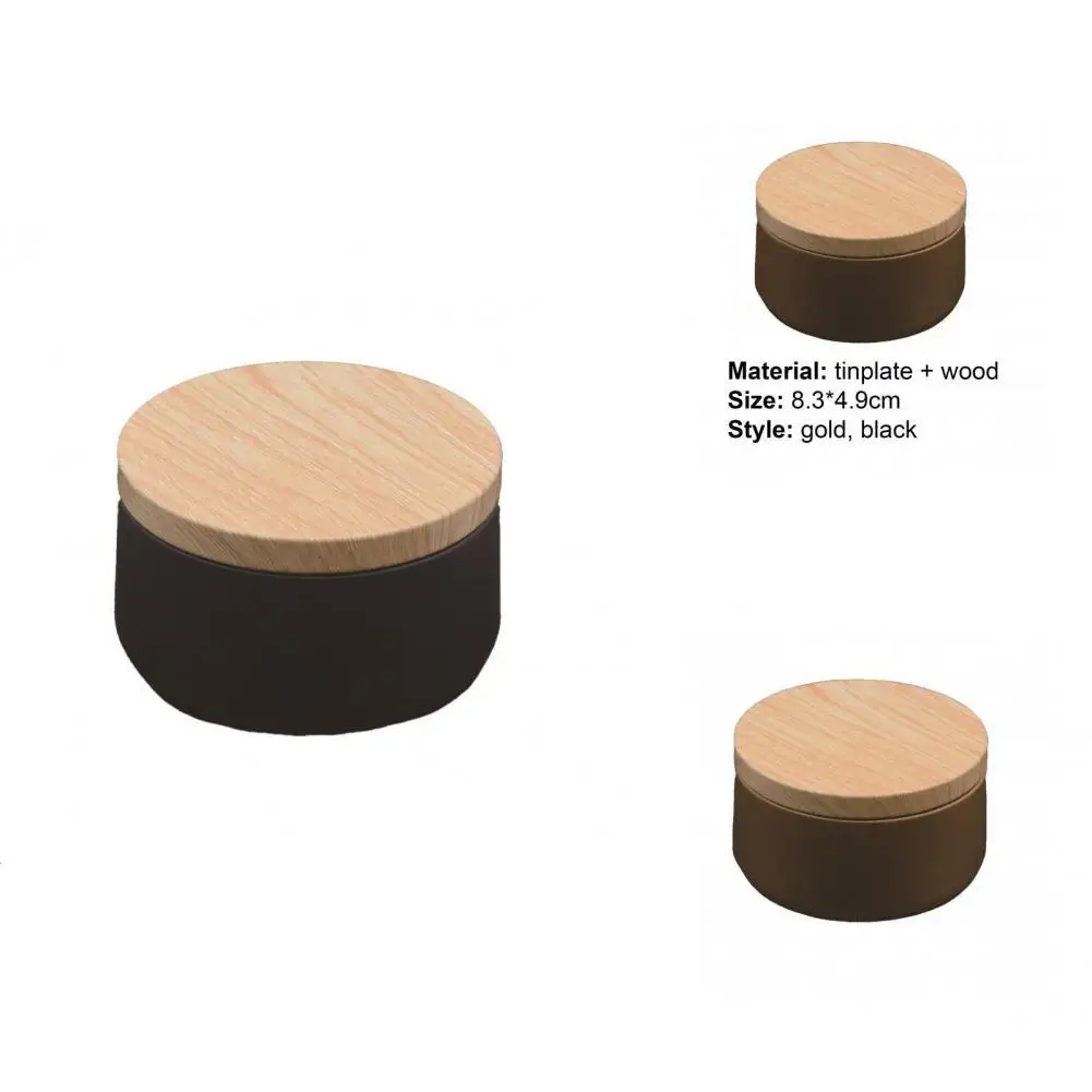 

Mini Modern Solid Color Cosmetic Pot Lightweight Tea Box Reusable for Home