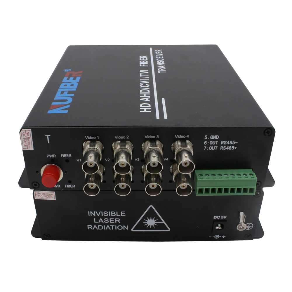 

Fiber Video Transmitter Receiver 8CH HD TVI/CVI/AHD Coaxial to Converter