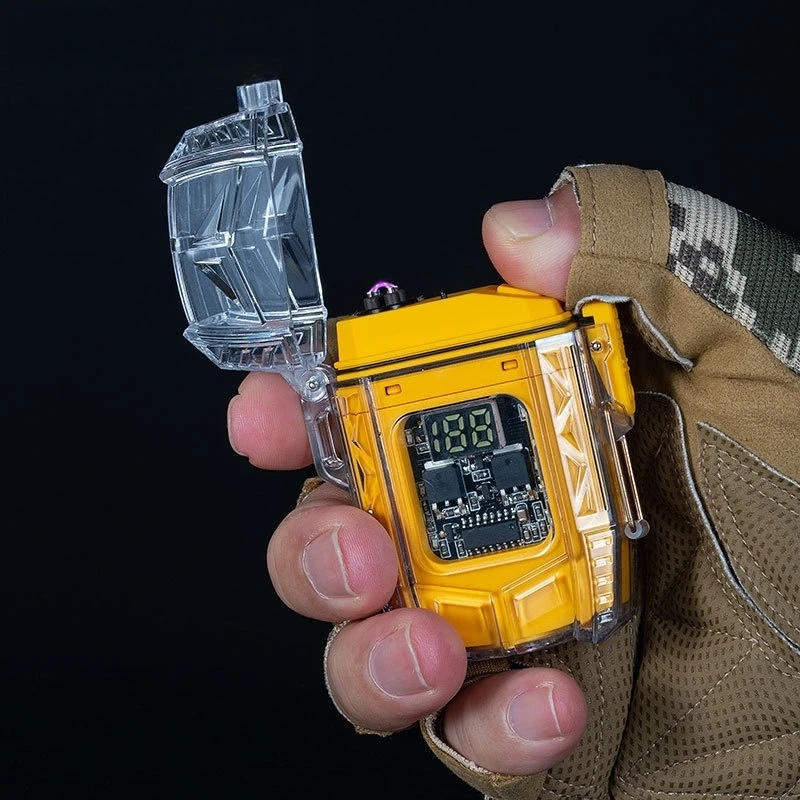 Прозрачная Mecha водонепроницаемая ветрозащитная импульсная электрическая