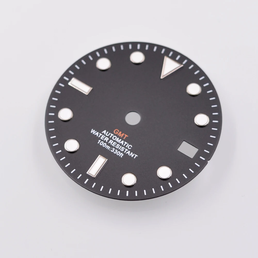 Стерильный циферблат 29 мм NH34 GMT NH34A часовые части светящийся часов - купить по