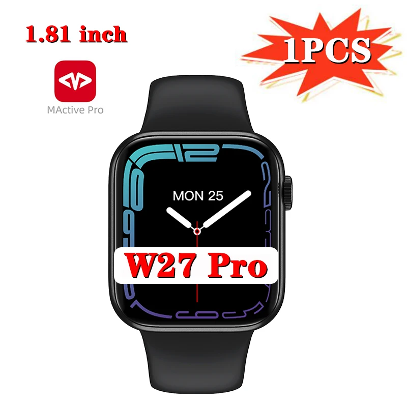 

W27 PRO Smart Watch VIP 2022 NEW NFC Women Men Doorlock AI Voice Assistant Wireless Charge Bluetooth Call IP68 Waterproof iwo