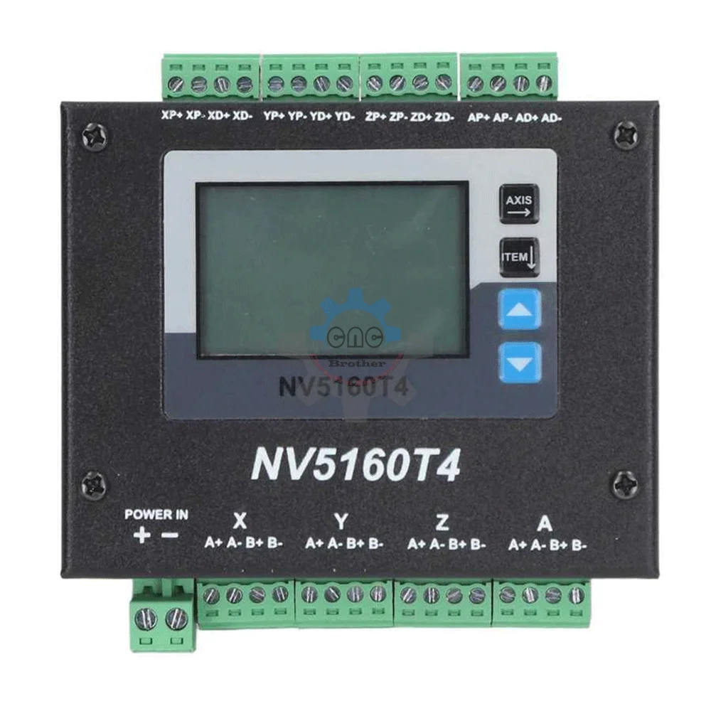 Latest CNC Engraving NV5160T4 4-Phase Stepper Motor Driver Mach3 Ethernet Drive And Control Digital Display 4-Axis Motor Control