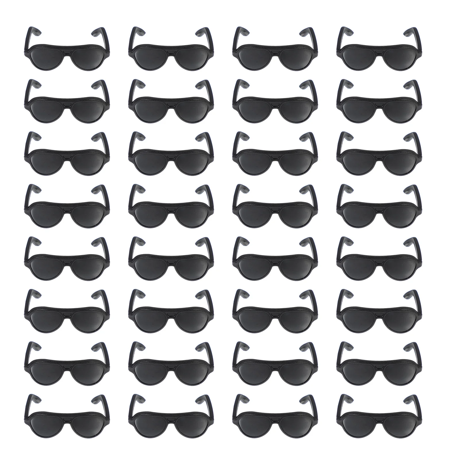 

80 Pcs Mini Sunglasses Miniature Silicone Baby Dolls Supplies Coral