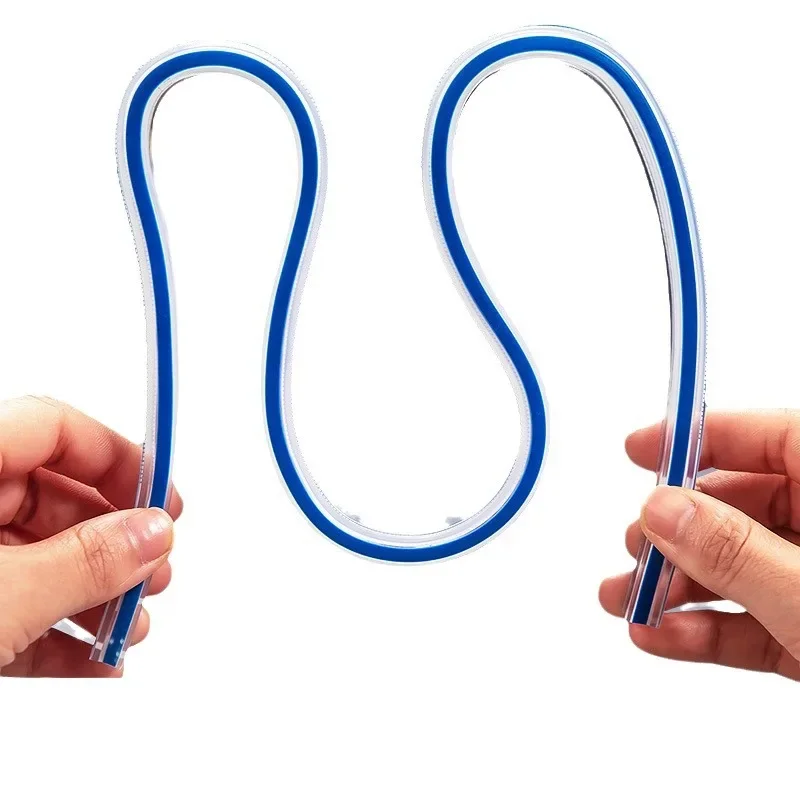 Гибкая изгибающаяся Линейка Инструмент для черчения чертежей шкала на