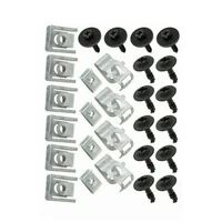 28pcs engine chassis lower cover clamp accessory kit for a4 b8 a5 8t new auto parts high quality durable
