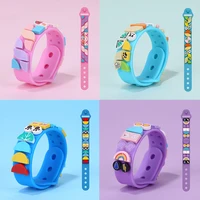 rainbow building blocks childrens diy bracelet educational toys for children soft plastic wristband kid jewelry birthday gifts