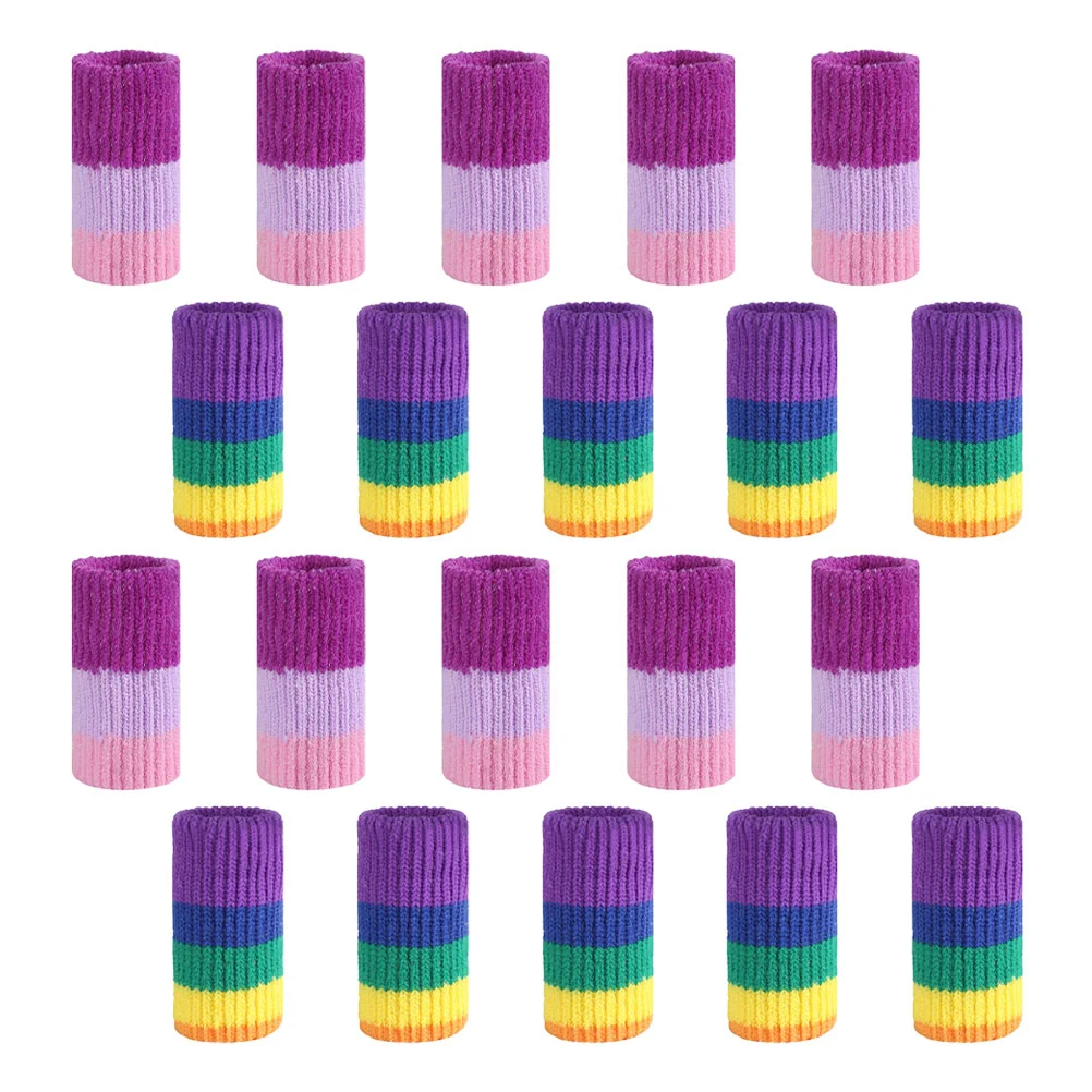 

20Pcs Basketball Sports Finger Sleeve Non-skid Finger Cover Exercise Supply