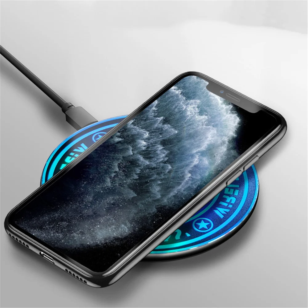 10w cool magic array smart wireless phone charger applicable to iphone huawei samsung xiaomi wireless charging smartphone free global shipping