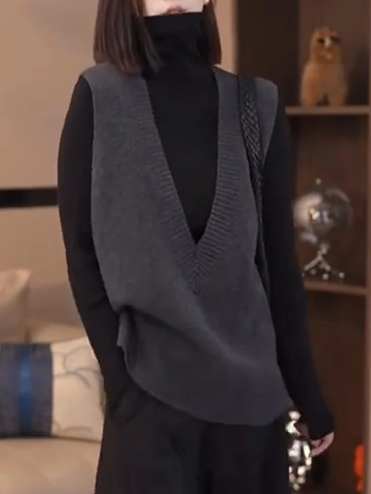 Европейские товары больших размеров. Высококачественный серый жилет без рукавов