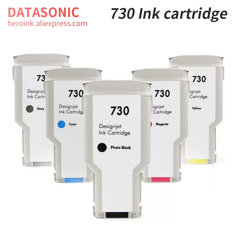 

300ML Compatible Ink Cartridge For HP 730 HP730 DesignJet T1600 T1600dr T1700 T1700dr T2600 T2600d P2V68A P2V69A P2V70A Printer