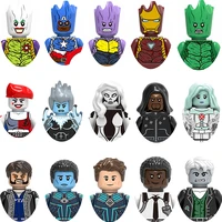 disney superhero iron man thanos the joker doctor strange in the multiverse of madness minifigures assembled kids toy blocks