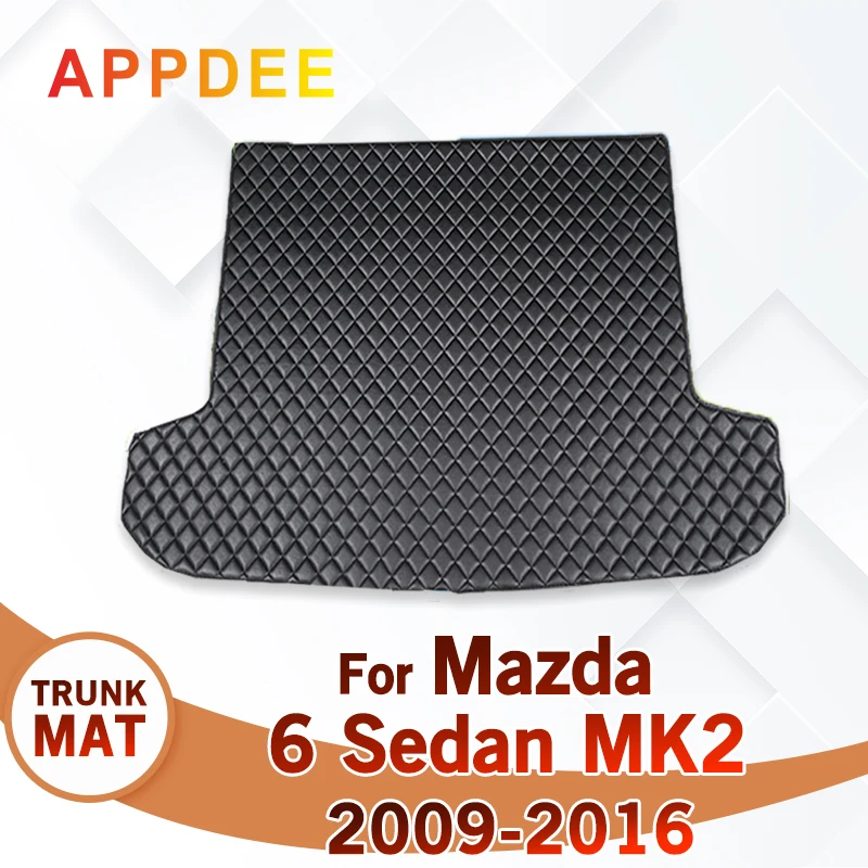 

Коврик для багажника автомобиля для Mazda 6 MK2 седан 2009 2010 2011 2012 2013 2014 2015 2016 пользовательские автомобильные аксессуары для украшения интерьера автомобиля