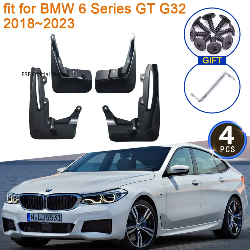 

4x для BMW 6 серии Gran Turismo GT G32 2018 2019 2020 2021 2022 2023 Брызговики Fender Flare Брызговики Задние крылья