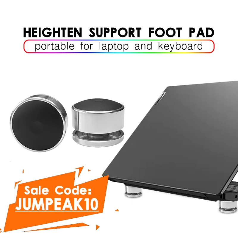 

Jumpeak Портативная подставка для ноутбука Клавиатура увеличивающая поддержку Подставка для ног Регулируемый противоскользящий держатель для ноутбука и планшета Кронштейн аксессуар