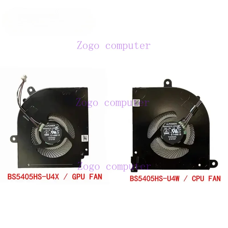 Вентилятор охлаждения ЦП для MSI Stealth 15M 2021 A11SEK A11UEK A11SDK BS5405HS-U4W BS5405HS-U4X