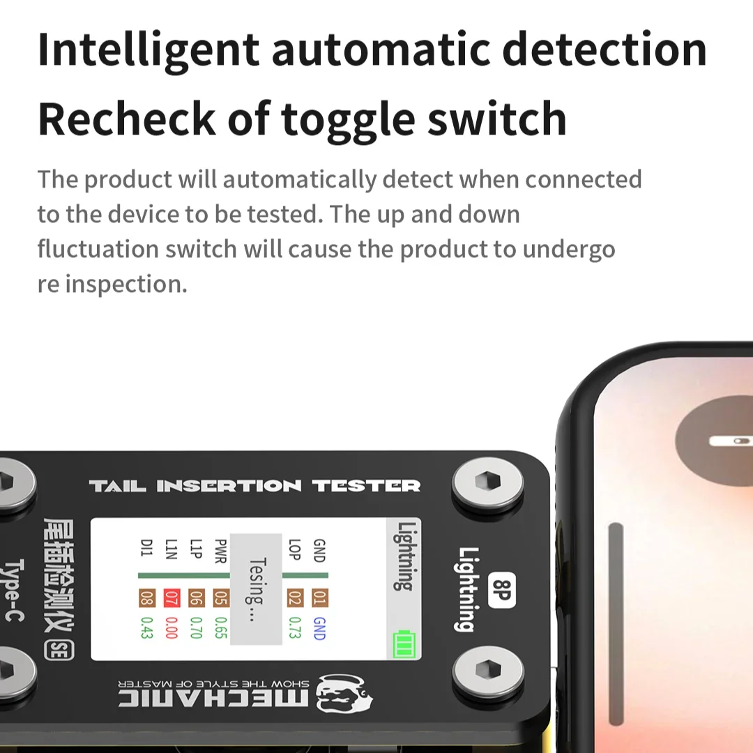 Механический умный детектор установки хвоста мобильного телефона с цифровым