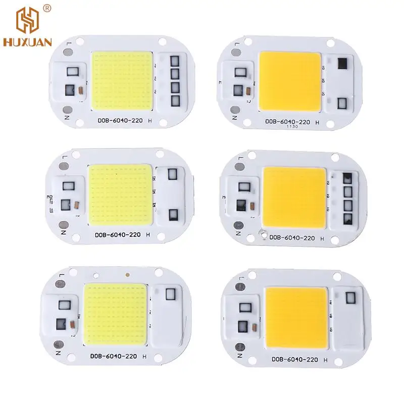 

LED Chip 20W 30W 50W AC110 220V Smart COB Lamp Beads LED Lamp Without Driver DIY Lampada Outdoor Chip Light Floodlight Spotlight