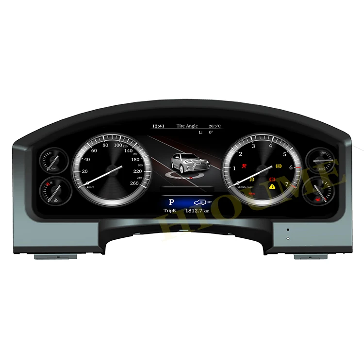 

Full LCD Speedometer Display Panel LINUX Instrument Cluster Upgrading Car Accessories for TOYOTA LAND CRUISER Prado 2010-2019